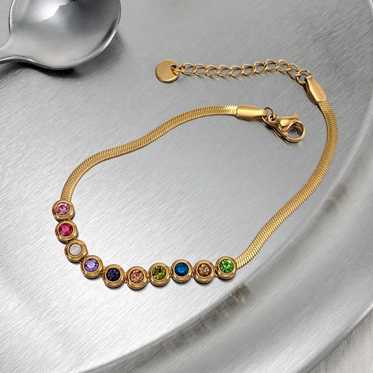 Multi color Zircon Bracelet