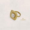 Square Pearl Ring (Adjustable)