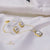 Square Pearl Set (Necklace & Studs)