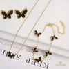 Butterfly Jewelry Set (Black)