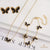 Butterfly Jewelry Set (Black)
