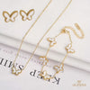 Butterfly Jewelry Set (White)