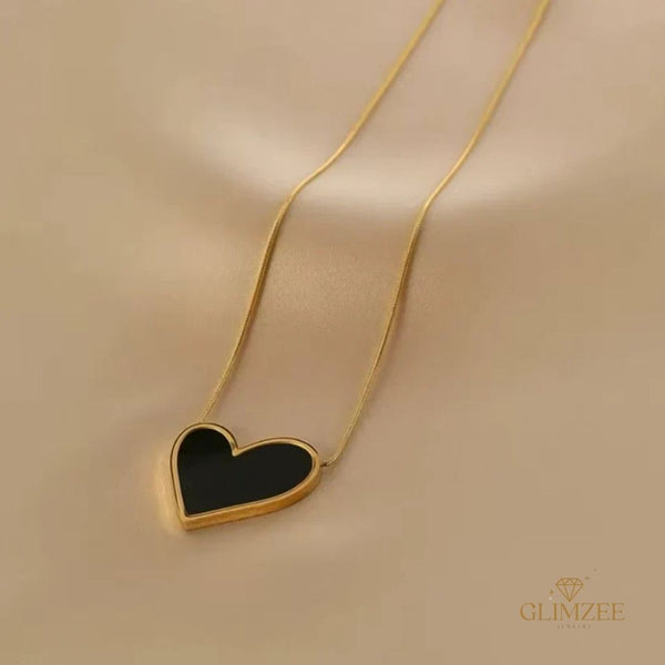 Classic Black Heart necklace