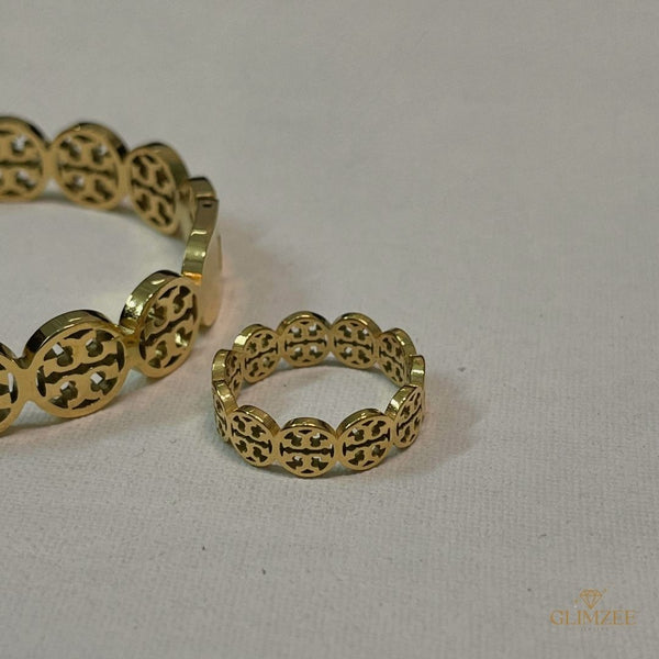 Vintage Handcuff-Ring Set