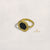 Black Pentagon Ring (Adjustable)
