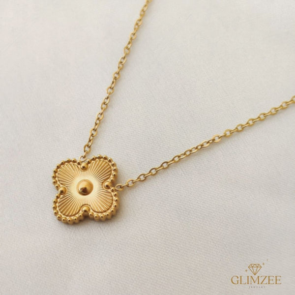 Golden Four Leaf Clover set of 3