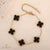 Black Four Clover Bracelet