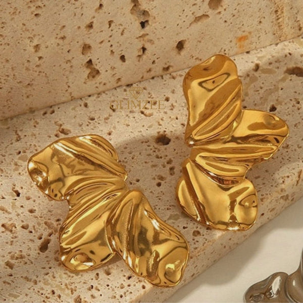 Elegant Half Leaf Shape Earrings