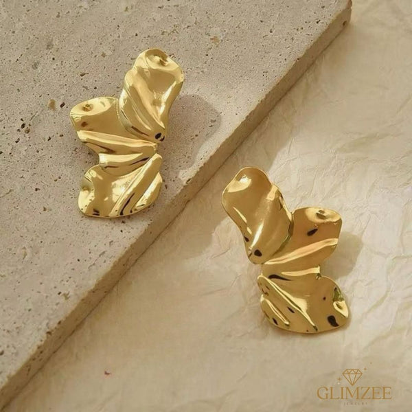 Elegant Half Leaf Shape Earrings