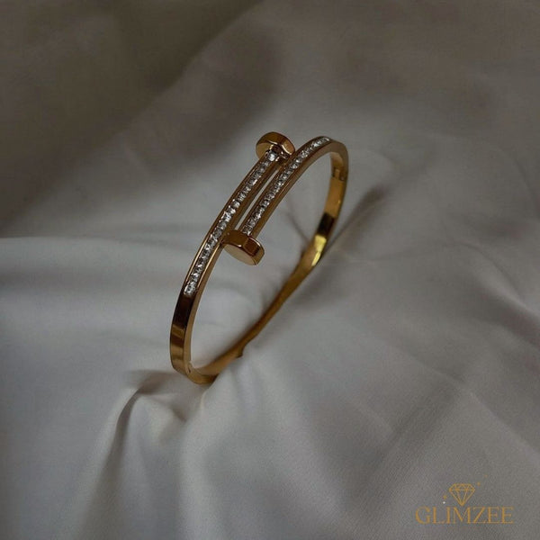 Elegant Duo - Zirconia Handcuff + Matching Ring