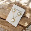Square Pearl Set (Necklace & Studs)