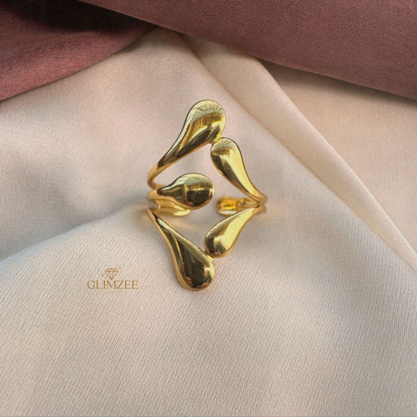 Golden Drizzle Ring (Adjustable)