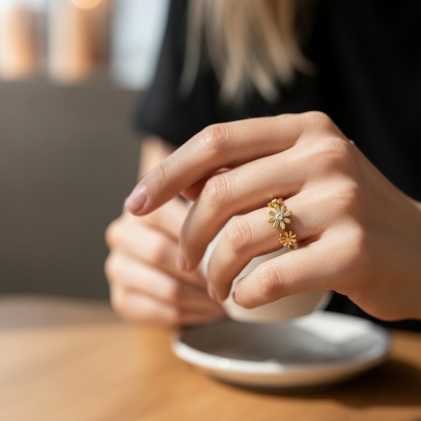 Daisy Bloom Ring 🌼