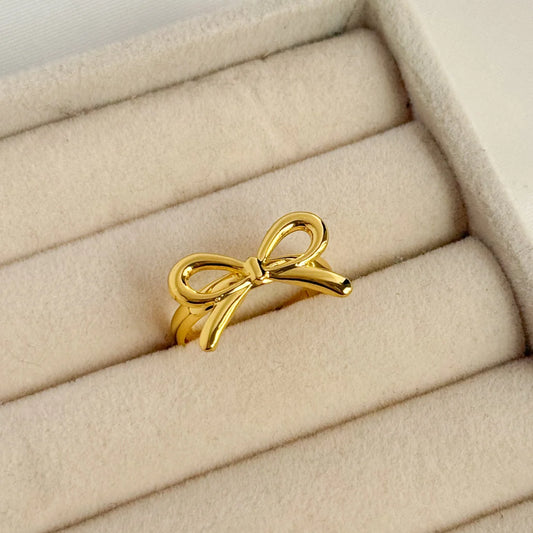 Trendy Bow Ring (Adjustable)