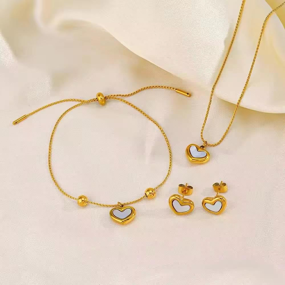 Minimal White Heart Set