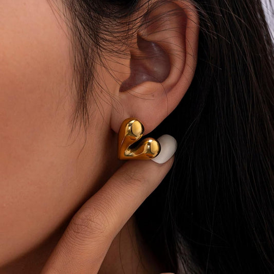 Puffy Heart Earrings