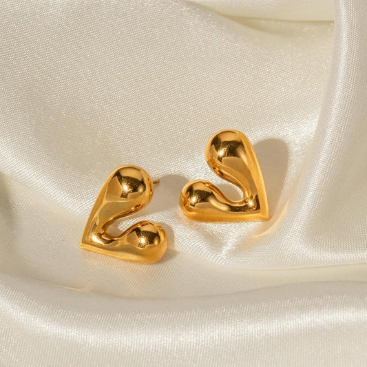 Puffy Heart Earrings