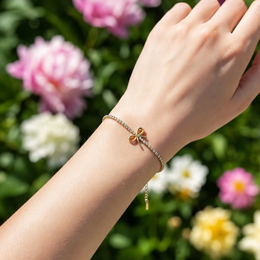 Delicate Bow Bracelet