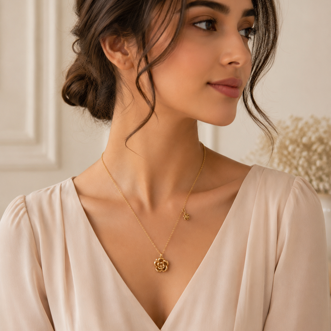Rose Blossom Necklace