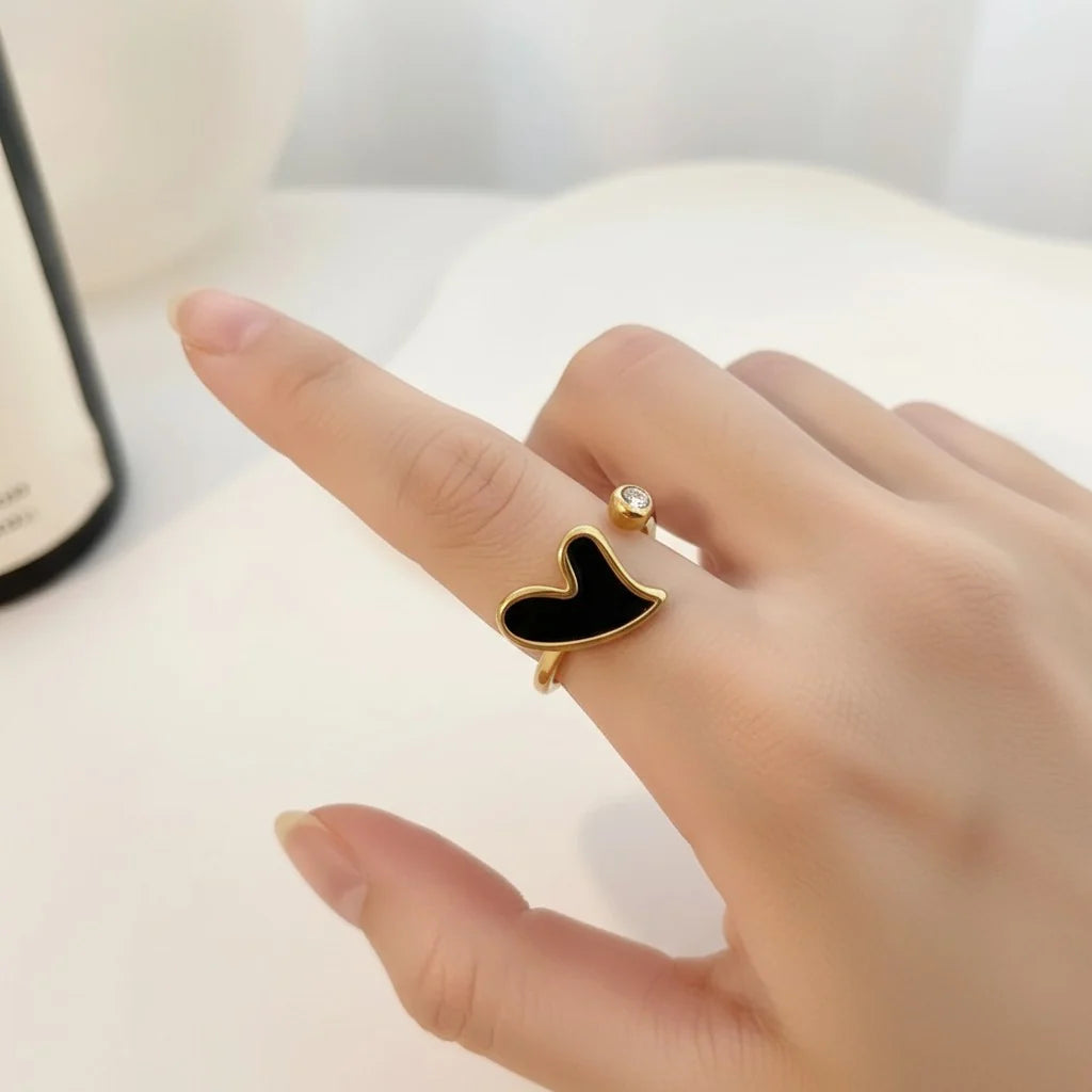 Black Heart Ring