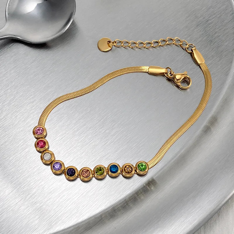 Multi color Zircon Bracelet