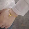 Heart Charm Link Bracelet