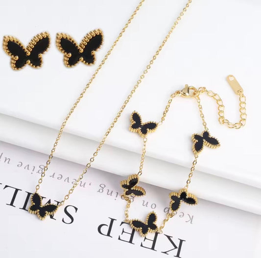 Butterfly stainless steel (Black)
