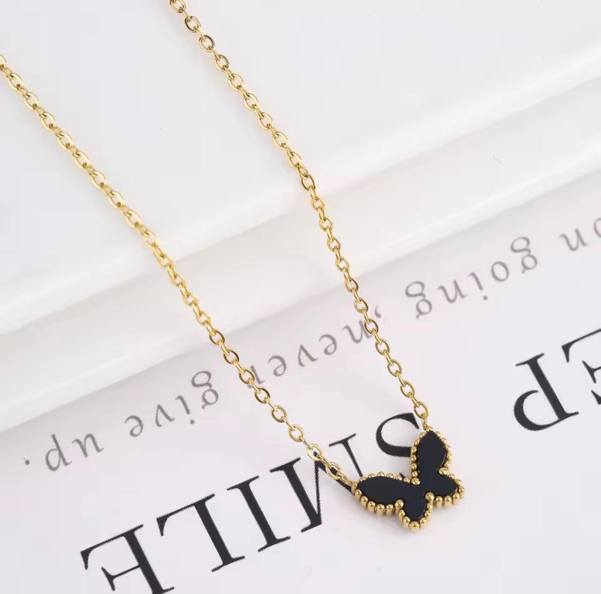 Butterfly stainless steel (Black)