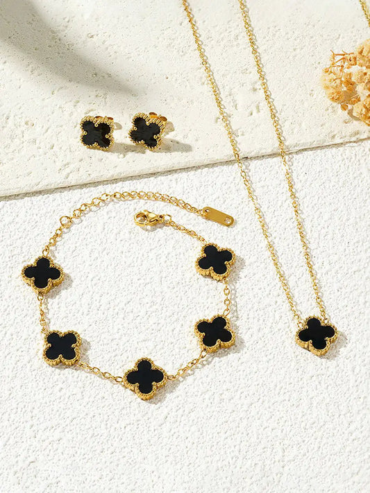 Four Clover Set (Black)