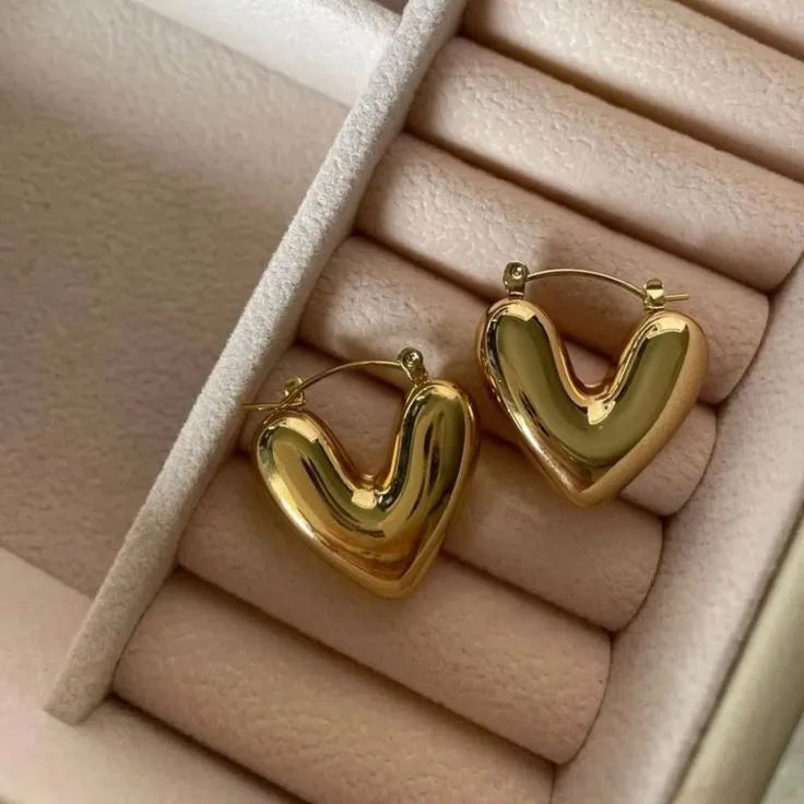 Chunky Heart Earrings